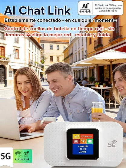 【Actualizaciones de por vida incluidas】WiFi portátil 5G de alta velocidad sin límites