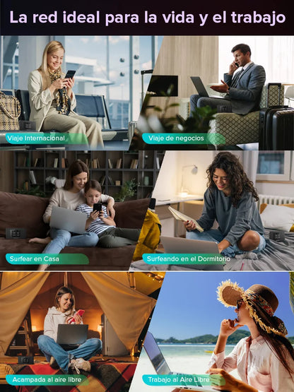 【Actualizaciones de por vida incluidas】WiFi portátil 5G de alta velocidad sin límites